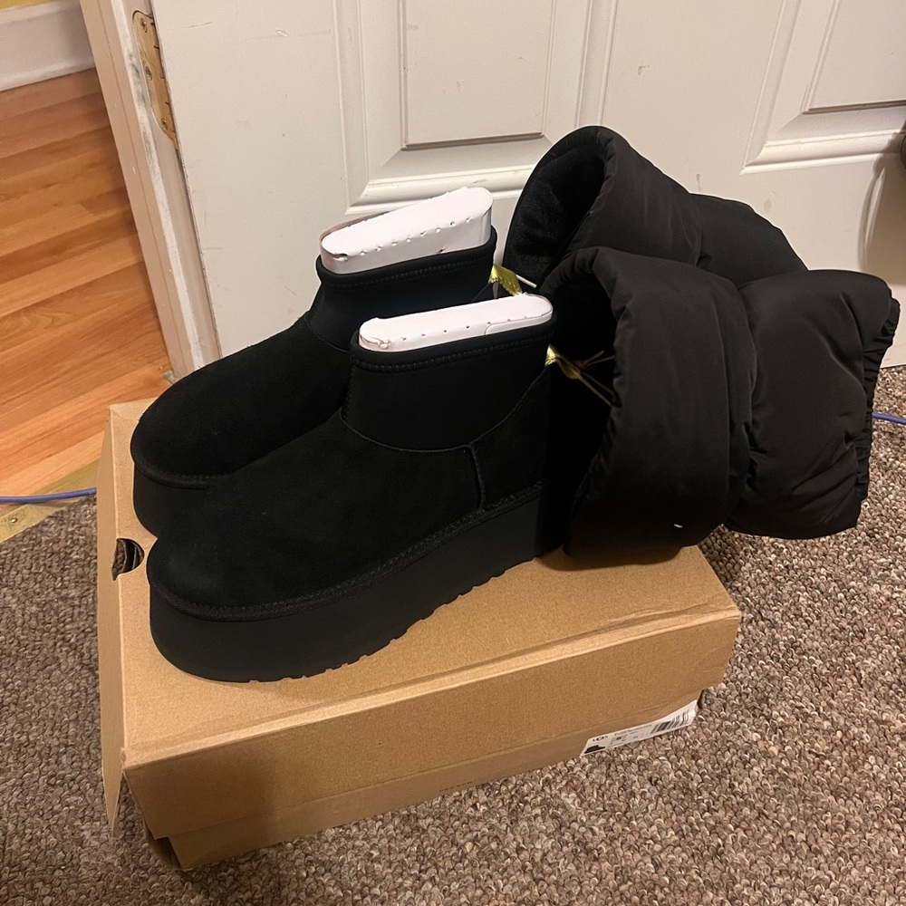 UGG Black Platform Boots